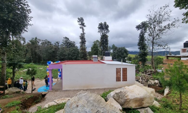 viviendas sostenibles de la comunidad tzotzil de Monte Sión, Chiapas. Foto: CRDC